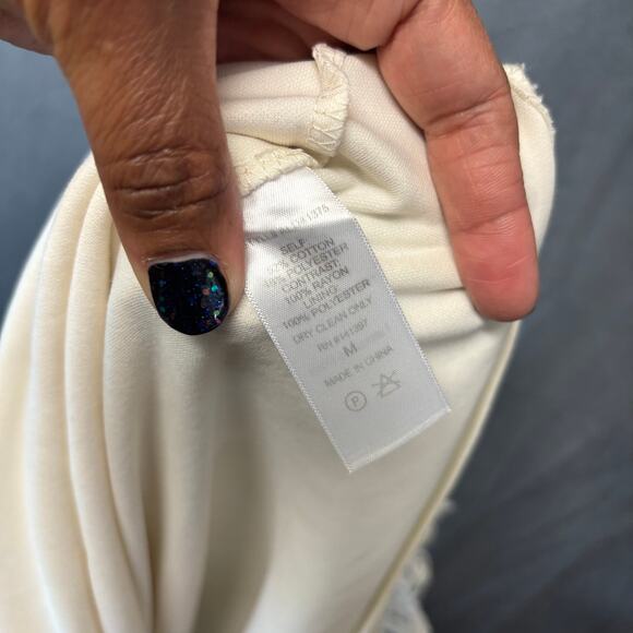 ASTR Dress Crochet Lace Dainty Fairy Whimsical Mesh Tiered Maxi Cottage Ethereal - Picture 8 of 15